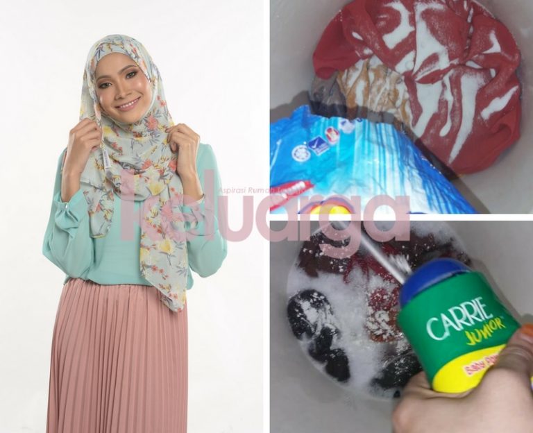 Tudung Ada Kesan Makeup, Cuci Sahaja Dengan 2 Campuran Ni!