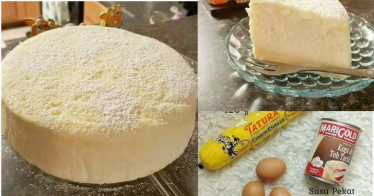 Dengan 3 Bahan Je Dah Boleh  Buat Kek Keju Sedap Dan Marvelous Raya Nanti!