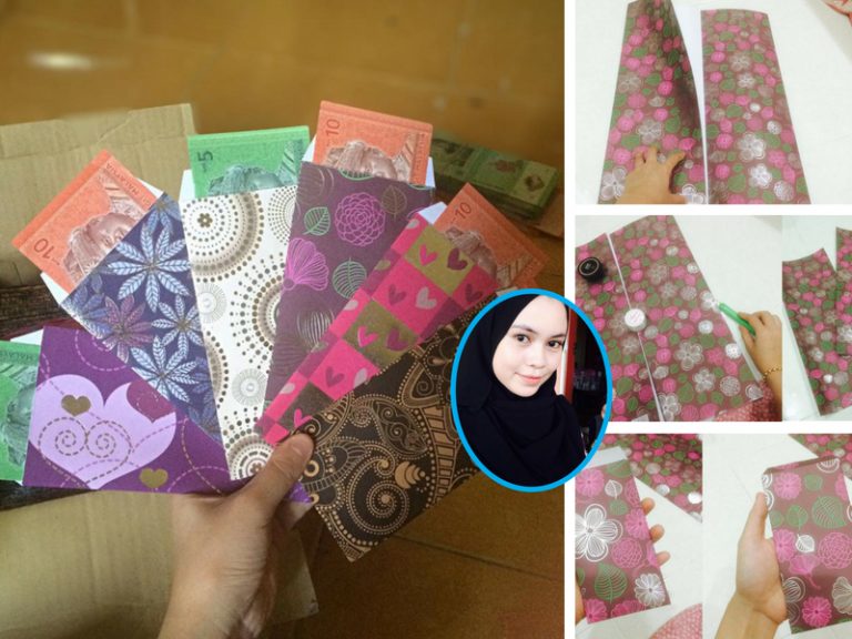 Buat Sampul Duit Raya Sendiri Dengan Kos RM5, Ibu-Ibu Boleh Dapat 120 Keping. Wow, Betul-Betul Terlajak Mudah Dan Jimat NI!
