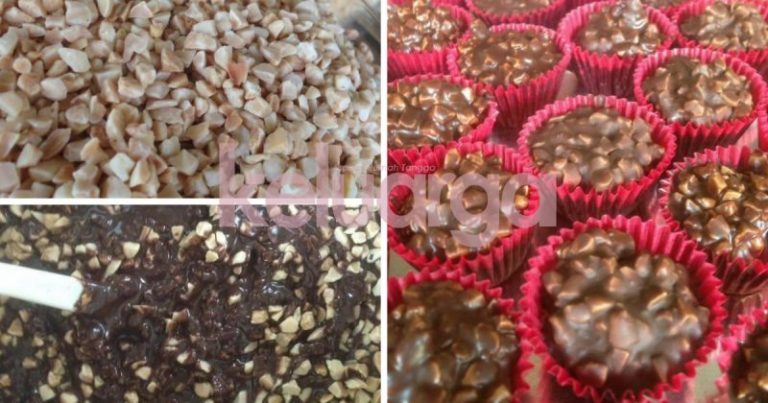 Biskut Almond Nib Terlajak Senang, 2 Bahan Je, Anak-Anak Pun Boleh Buat!