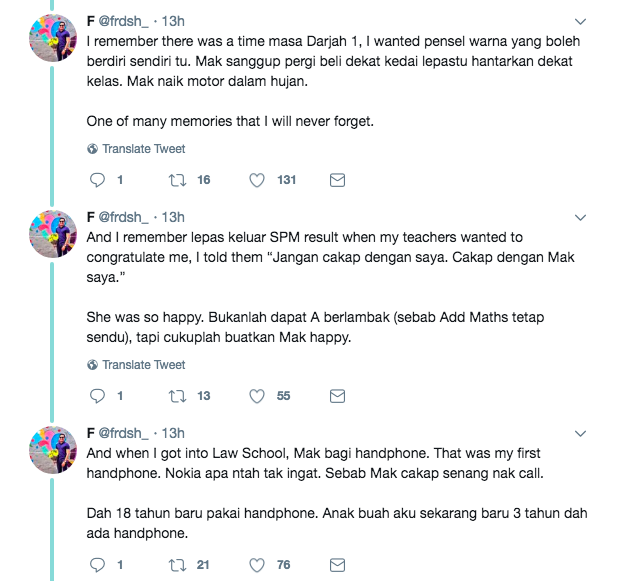 Sayang Betul Anak Ini Siap Buat 'Throwback' Pengorbanan Ibunya Bersusah Payah Sara Hidup. Sebaknya Baca!