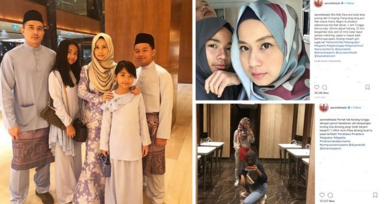 “Itu Perkara Biasa.” Komen Netizen Bila Aaron Aziz Luah Dilema Kena Tunggu Bila  Isteri & Anak Ambil Masa Lama bersiap!