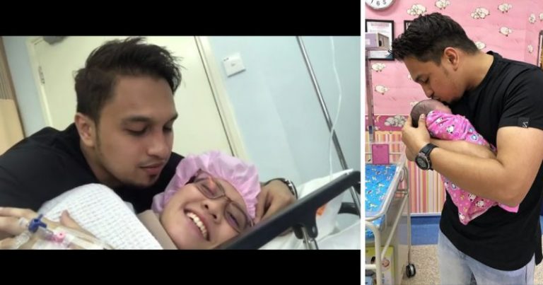 “9 bulan Berkorban Sekarang Masanya Awak Berjuang. You Can Do It, I Love U Sayang.” Sweet Ucapan Haziq Hotfm Temani Isteri Bersalin!
