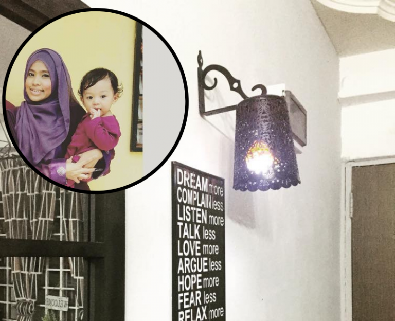 Ibu Anak Sorang Ni Tunjuk Cara Buat Lampu Dinding. Memang Wow Sebab Murah & Cantik!