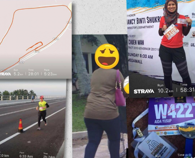 Lari 20m Pun Semput, Tapi Demi Nak Kurus Ibu Anak 4 Ni Kini Boleh Berlari 5km Tanpa Henti!