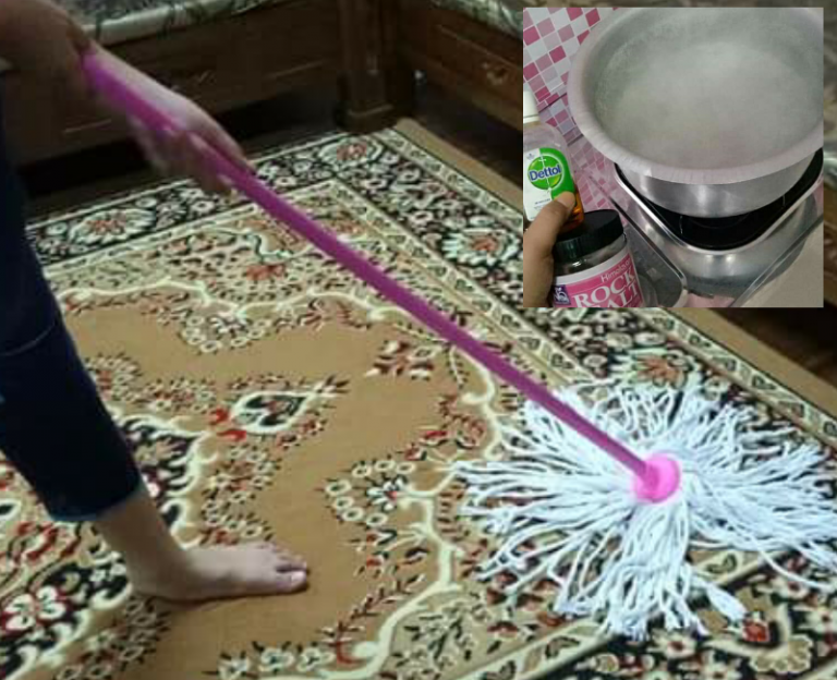 Bersihkan Karpet Vakum Je Tak Cukup, Tapi Kena Mop Baru Puas Hati!