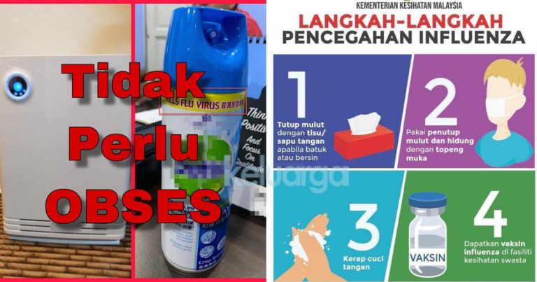 Tak Perlu Obses Dengan Iklan Produk Cegah Influenza.  Doktor Ni Kongsi 4 Langkah Mudah Yang Perlu Buat!