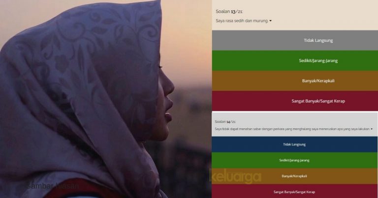 9 Gejala Ini Akibatkan Kemurungan Teruk. Warganet Serbu Link Uji Stres!