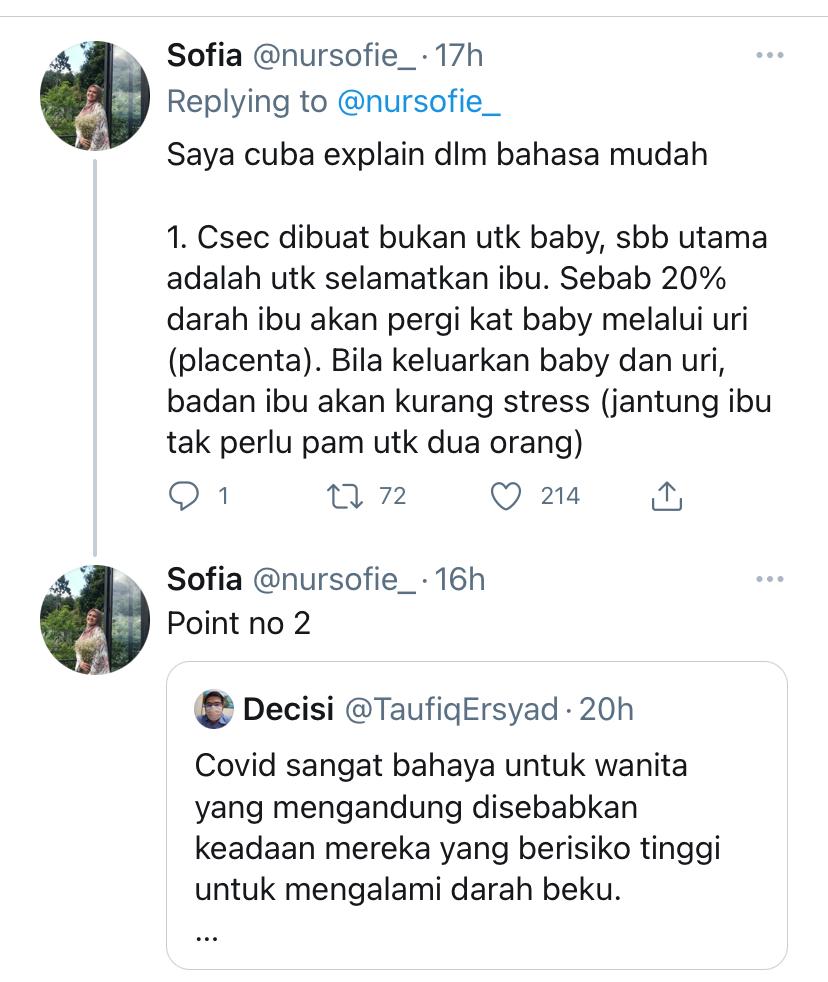 "Covid-19, Sangat Bahaya Pada Wanita Mengandung." Tular Penjelasan Pensyarah Perbidanan Dan Sakit Puan Tentang Kehamilan Arwah Siti Sarah.
