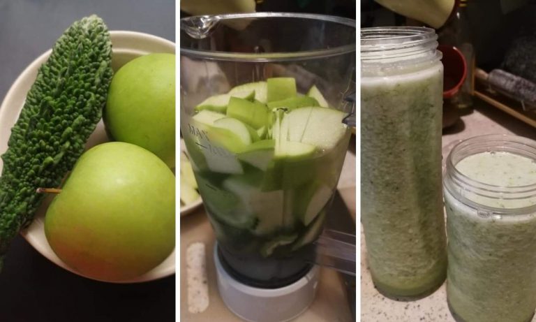 Peria Katak Campur Dengan Epal Hijau Sedap Rasanya, Bagus Amal Jus Ni Untuk Yang Ada Kencing Manis!
