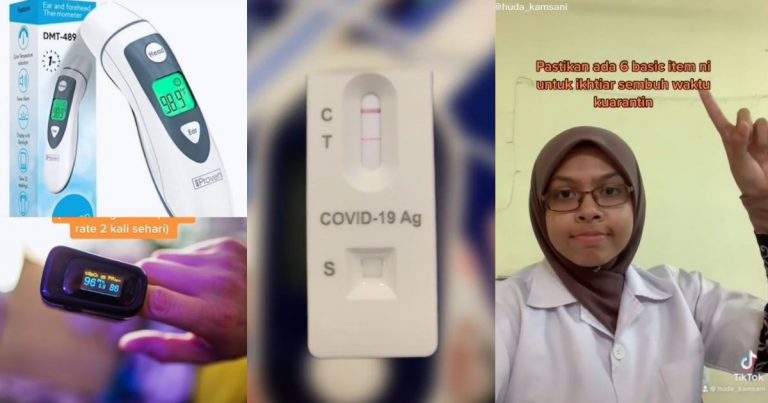 Positif Covid 19 & Kuarantin Di Rumah? Ahli Farmasi Kongsi 6 Item Mesti Ada Untuk Ikhtiar Sembuh