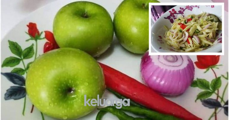 Kerabu Epal Hijau Buat Agen Tambah Nasi Tak Pandang Kiri Kanan Dah