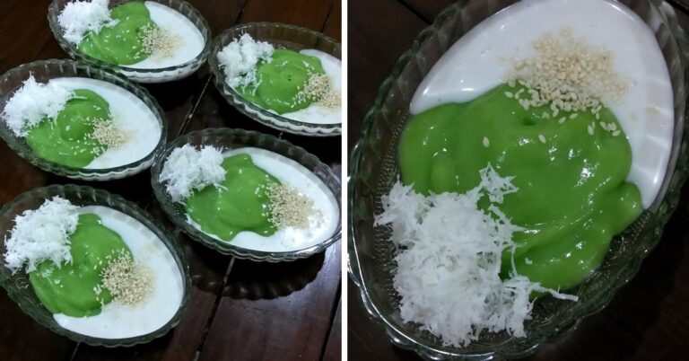 Resipi Kanom Piak Poon, Lembut, Rasa Lemak Manis & Cair Dalam Mulut