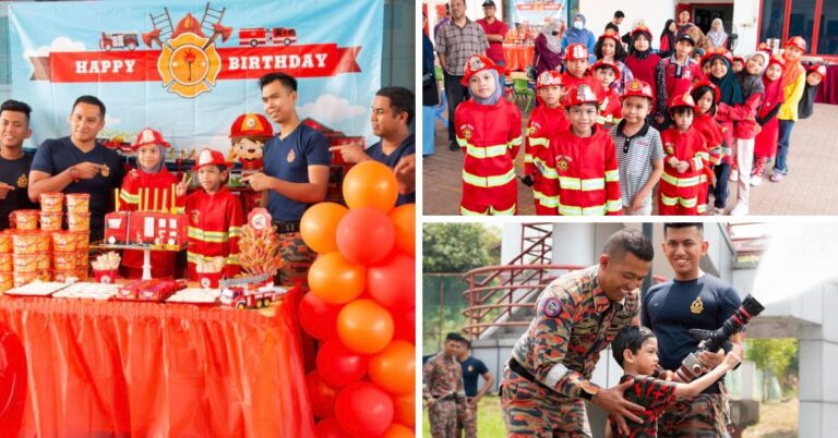 Buat Majlis Birthday Anak Di Balai Bomba, Begini Mak Ni Dapatkan Kebenaran!