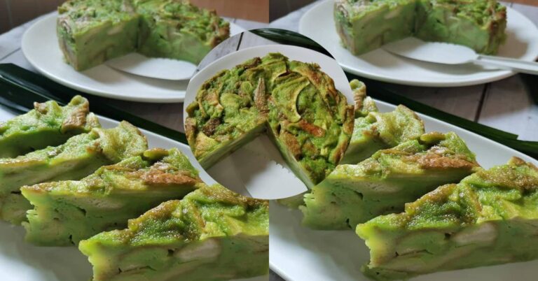 Bingka Roti Pandan, Paling Mudah Nak Buat, Ikut Resipi Ini Gerenti Jadi