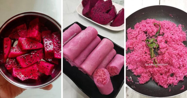 Resipi Kuih Ketayap Guna Buah Naga, Biasa Buat Jus Kali Ni Kita Buat Kuih