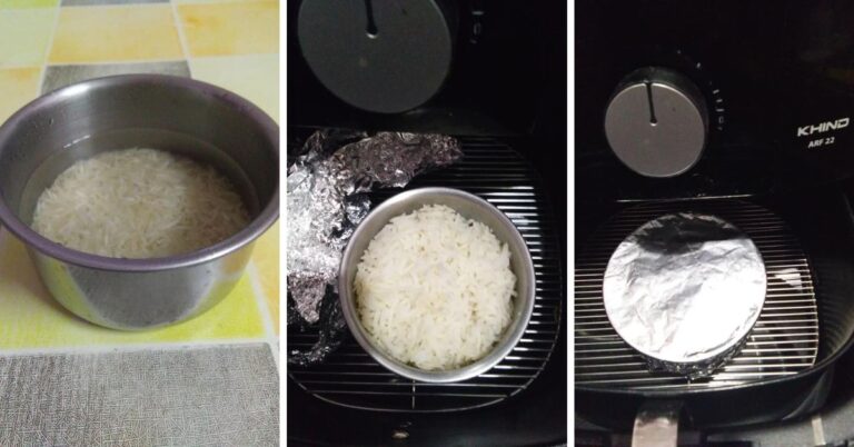 Masak Nasi Guna Air Fryer, Elok Cantik ‘Kejadian’ Alternatif Bila Periuk Nasi Rosak