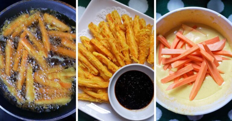 Resipi Keledek Goreng, Rangup Bila Dikunyah, Cicah Dengan Sambal Kicap 