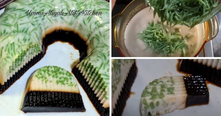 Resipi Puding Cendol, Rasa Lemak-lemak Manis, Makan Sejuk-sejuk Sedap