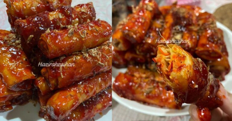 Buat Popia Sira Sambal Manis Nak Pastikan Rangup & Sedap, Ikut Resipi Ni!