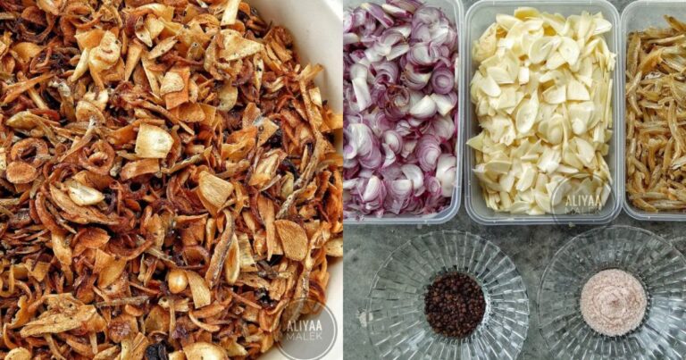 Buat Stok Bawang Putih & Ikan Bilis Rangup Untuk Pantang, Sedap Makan Dengan Nasi Panas-Panas!