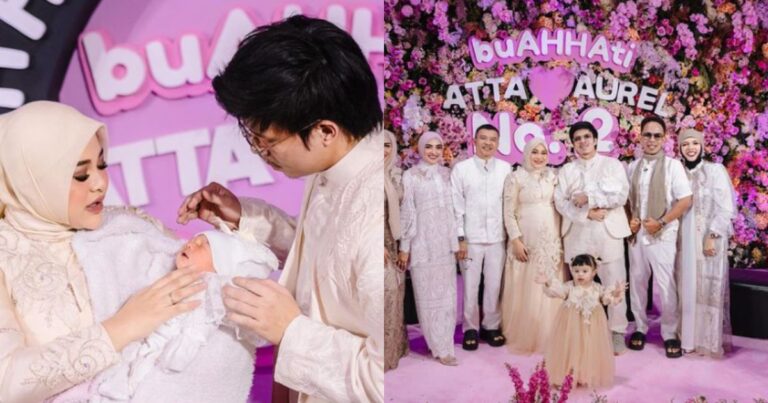 Cantiknya Nama Anak Kedua Aurel & Atta Halilintar, “Moga Sentiasa Jadi Penghibur Papata Ya Nak”