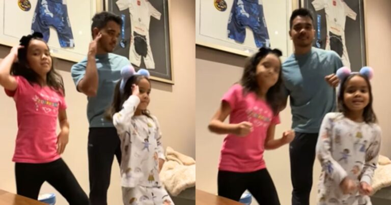 Alif Satar Ikut Trend Menari Dengan Anak, Peminat Puji Macam Abang Dengan Adik!