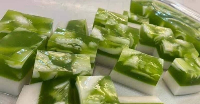 Resipi Agar-Agar Santan, Hirisan Kelapa Muda Buat Lagi Bertambah Sedap