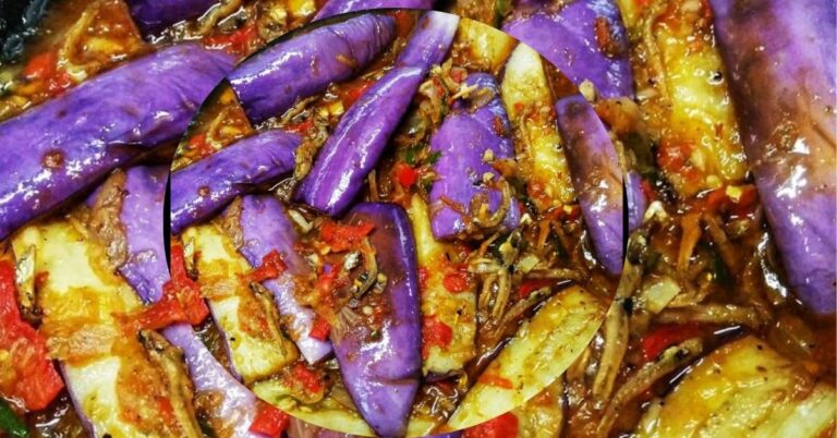 Resipi Masak Terung Goreng Berlada, Warna Terung Kekal Tak Pucat