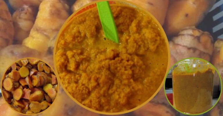 Tip Buat Stok Kunyit Kisar Supaya Tahan Lama, Warna Cantik, Bau Wangi, Ceduk Saja Bila Nak Masak