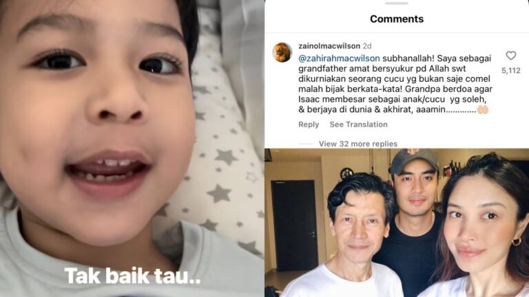 Isaac Bagi Nasihat, “Grandpa” Syukur Cucu Bijak Berkata-Kata