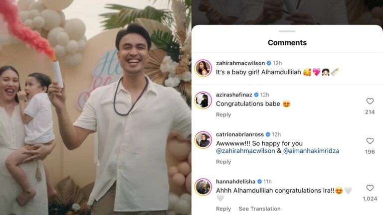Zahirah Dan Aiman Tunggu “Baby Girl”, Isaac Dapat Adik Perempuan