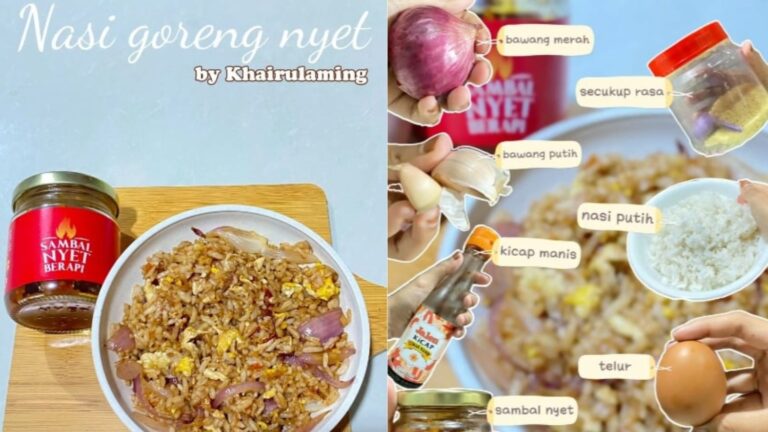 Nasi Goreng Sambal Nyet Ala Khairul Aming, Menu Simple Untuk Student