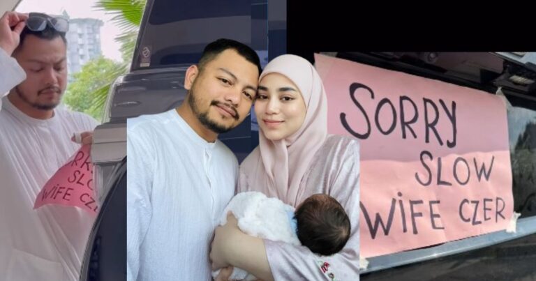 Suami Uyaina Dipuji Prihatin Bawa Isteri Lepas Bersalin, Siap Tampal Nota. Patutlah Ramai Puji!
