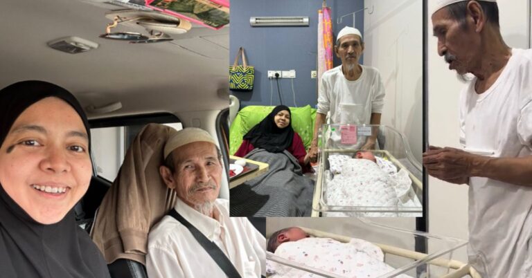 Timang Cahaya Mata Pertama Pada Usia 80 Tahun, Pak Yob Terharu Selepas 10 Tahun Menanti