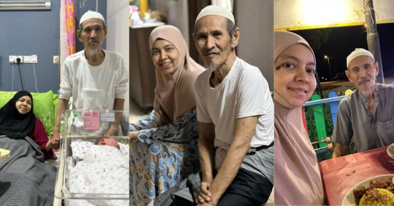 “Bukan Sebab Kuat, Allah SWT Yang Berkuasa,” Pak Yob Memang Tak Sangka Dapat Anak Usia 80 Tahun
