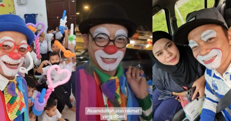 “Alhamdulillah, Belum Lagi Makan Pasir….” Norsalina Bangga Kerjaya Suami Sebagai Badut