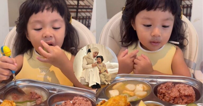 Ramai Suka Tengok Anak Maryam Tertib Habiskan Makanan, Pandainya!