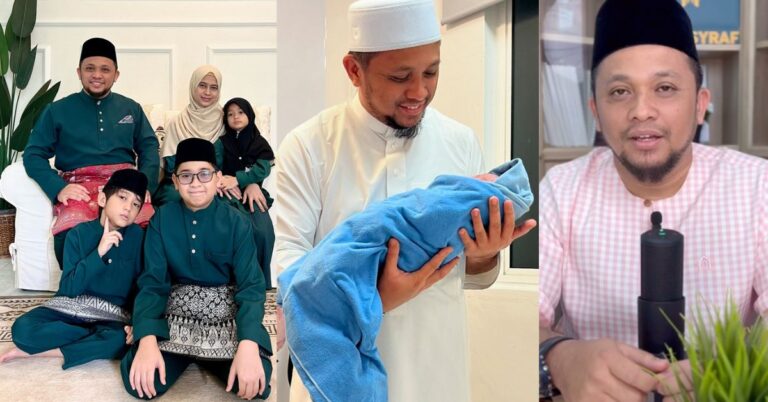 Imam Muda Asyraf Timang Bayi Lelaki, Isteri Selamat Lahirkan Anak Ke Empat