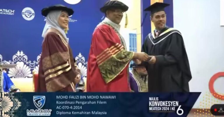 Fauzi Nawawi Rasa Bersyukur Berjaya Tamat Pengajian Diploma, Mahu Jadi Inspirasi Kepada Anak-anak