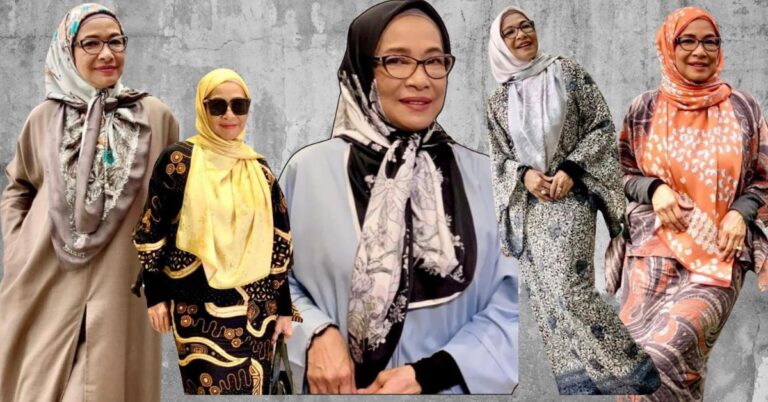 Aida Khalida Cantik Semula Jadi, Usia Lewat 60an Pun Masih Nampak Anggun