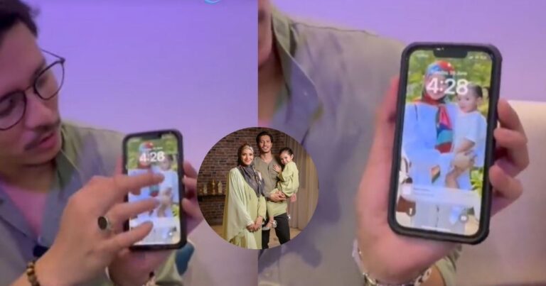 “Lama Dah Gambar Ni.” Fattah Tunjuk Foto Fazura & Fatima Jadi ‘Wallpaper’ Telefon