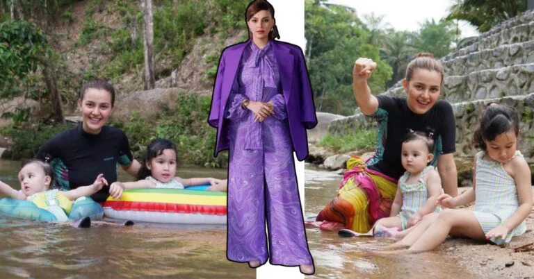 Che Puan Juliana Evans Kongsi Gambar Bersama Dua Anaknya, “Sekali-sekala Pergi Jauh Dari Bandar”