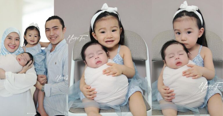 Baby Photoshoot Anak Kedua Intan Ladyana & Hariss, “Umayr Muka Mommy, Evie Muka Daddy”