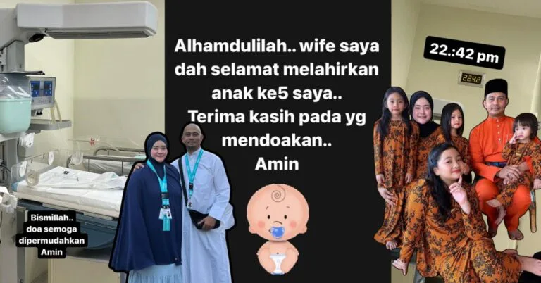 Fizz Fairuz Dapat Anak Lagi, “Alhamdulillah, Wife Saya Selamat Melahirkan Anak Kelima”