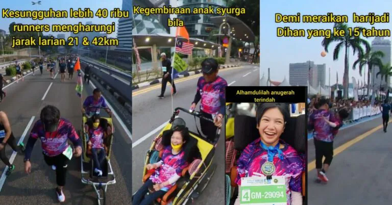 Bapa Raikan Hari Lahir Anak Istimewa Hidap Cerebral Palsy Dengan Aktiviti Lasak