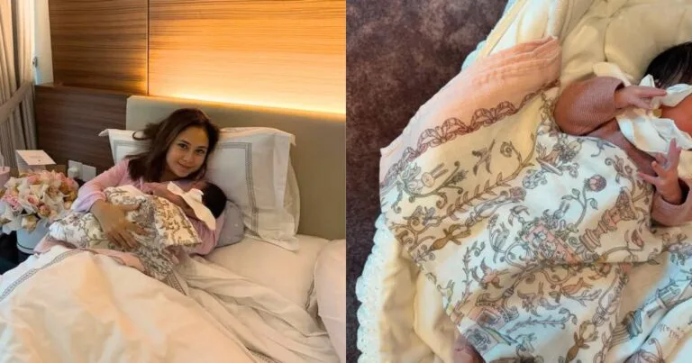 Gendong Baby Imane Lunara, Intan Najuwa Makin Sihat, Cantik Lepas Bersalin!