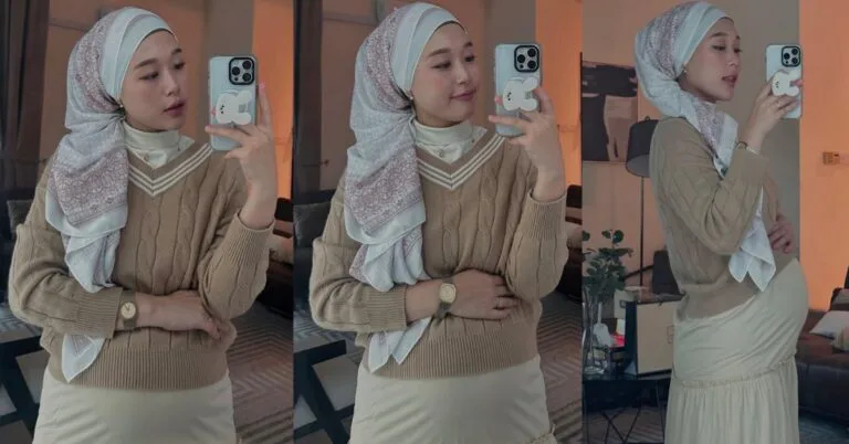 Maryam Durian Kimchi ‘Tayang’ Baby Bump, Comel Je Perut Walau Sarat Hamil 8 Bulan