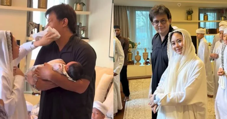 Intan Najuwa Kongsi Momen Majlis Tahnik Anak, Netizen Risau Nampak Penat!