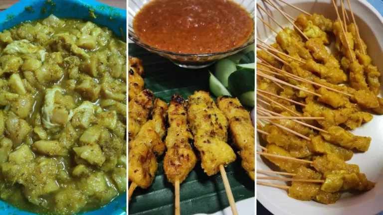 Tak Payah Beli! Buat Sendiri Sate Raya Viral, Kuah Kacang Lagi Pekat & Sedap!